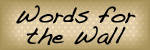 Words for the Wall-wall decals, nutmeg hare, nutmeghare, wall stickers, vinyl stickers, inspirational 