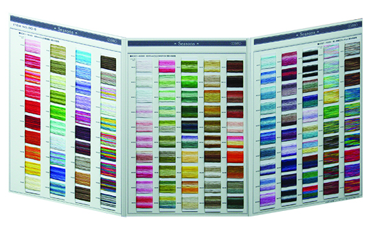 Moire Wool Thread Color Chart