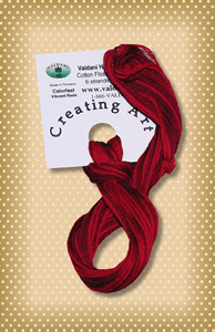 Vibrant Red Valdani Colorfast Embroidery Floss
