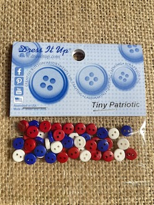 Button Package Tiny Patriotic